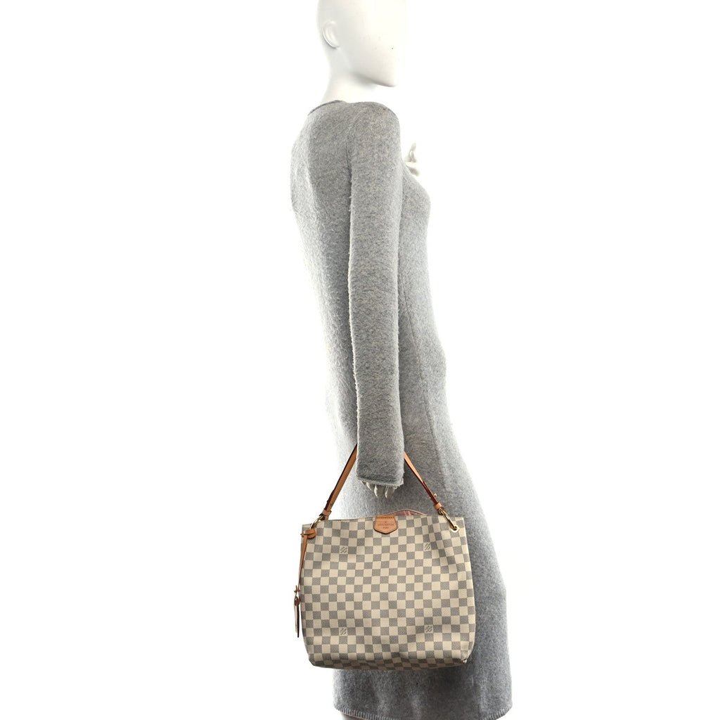 Damier Azur Graceful PM Rose Ballerine
