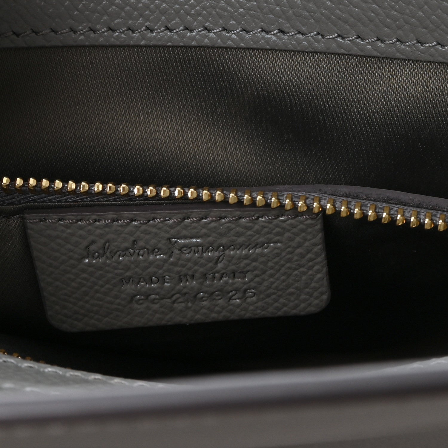 Hammered Calfskin Today Satchel Grey