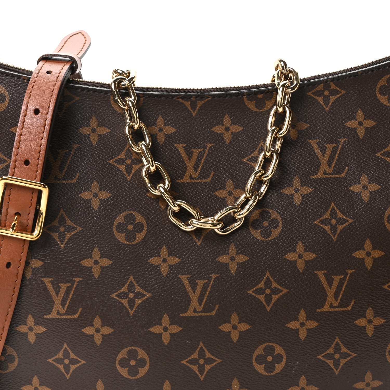Reverse Monogram Loop Hobo