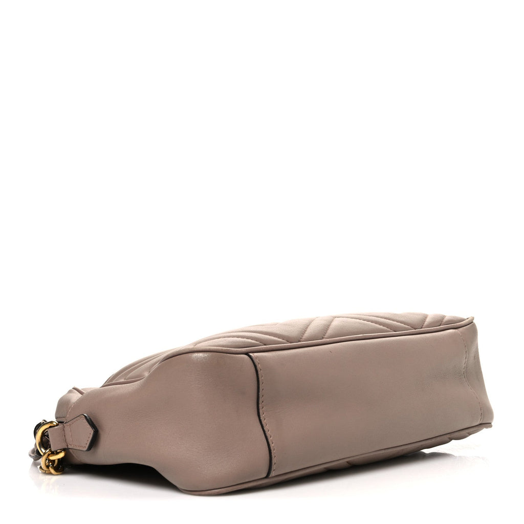 Calfskin Matelasse Medium GG Marmont Chain Shoulder Bag Porcelain Rose