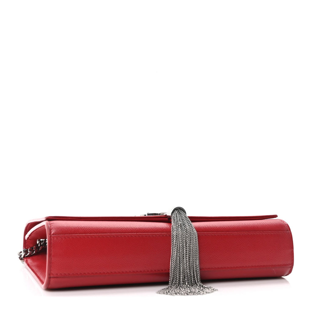 Grain De Poudre Medium Classic Monogram Kate Tassel Satchel Rouge Eros