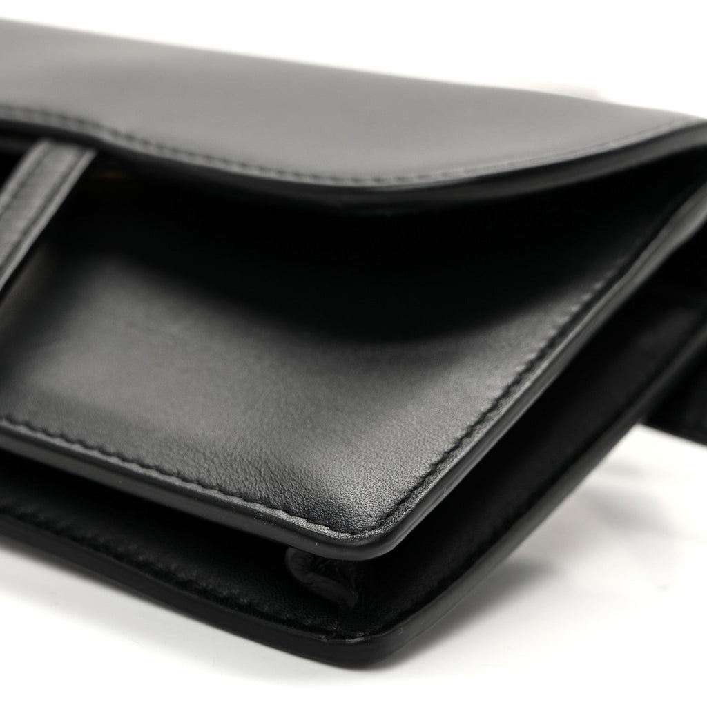 Calfskin Saddle Belt Bag Black