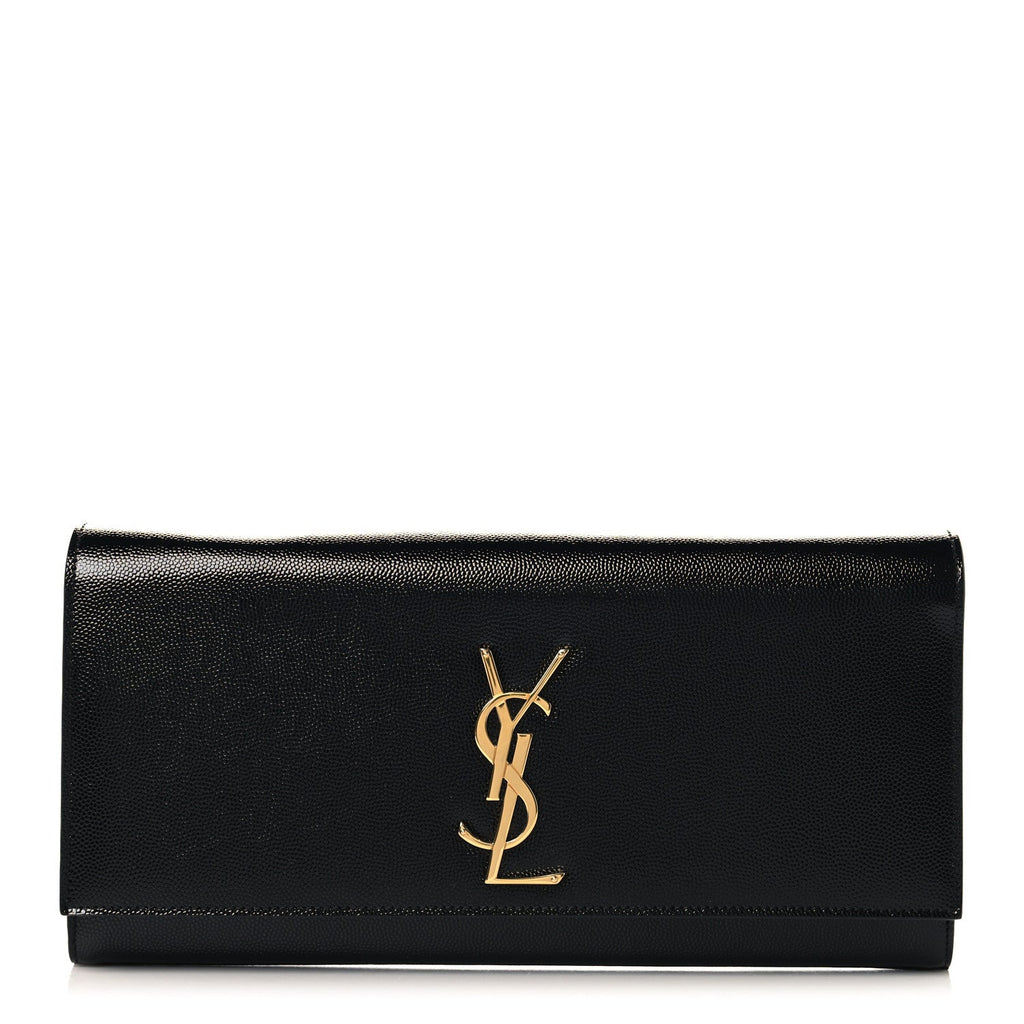 Grain De Poudre Monogram Cassandre Clutch Black