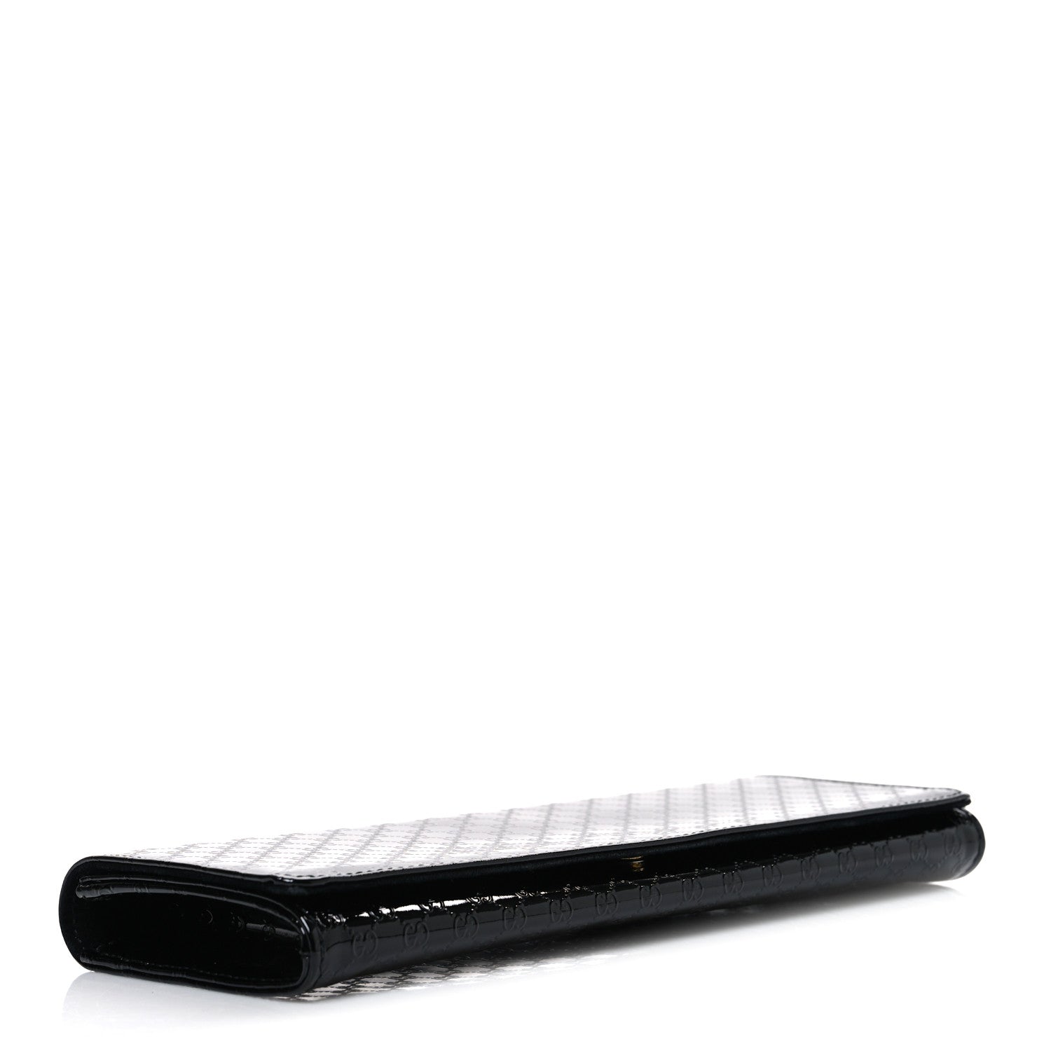 Patent Microguccissima Small Broadway Clutch Black