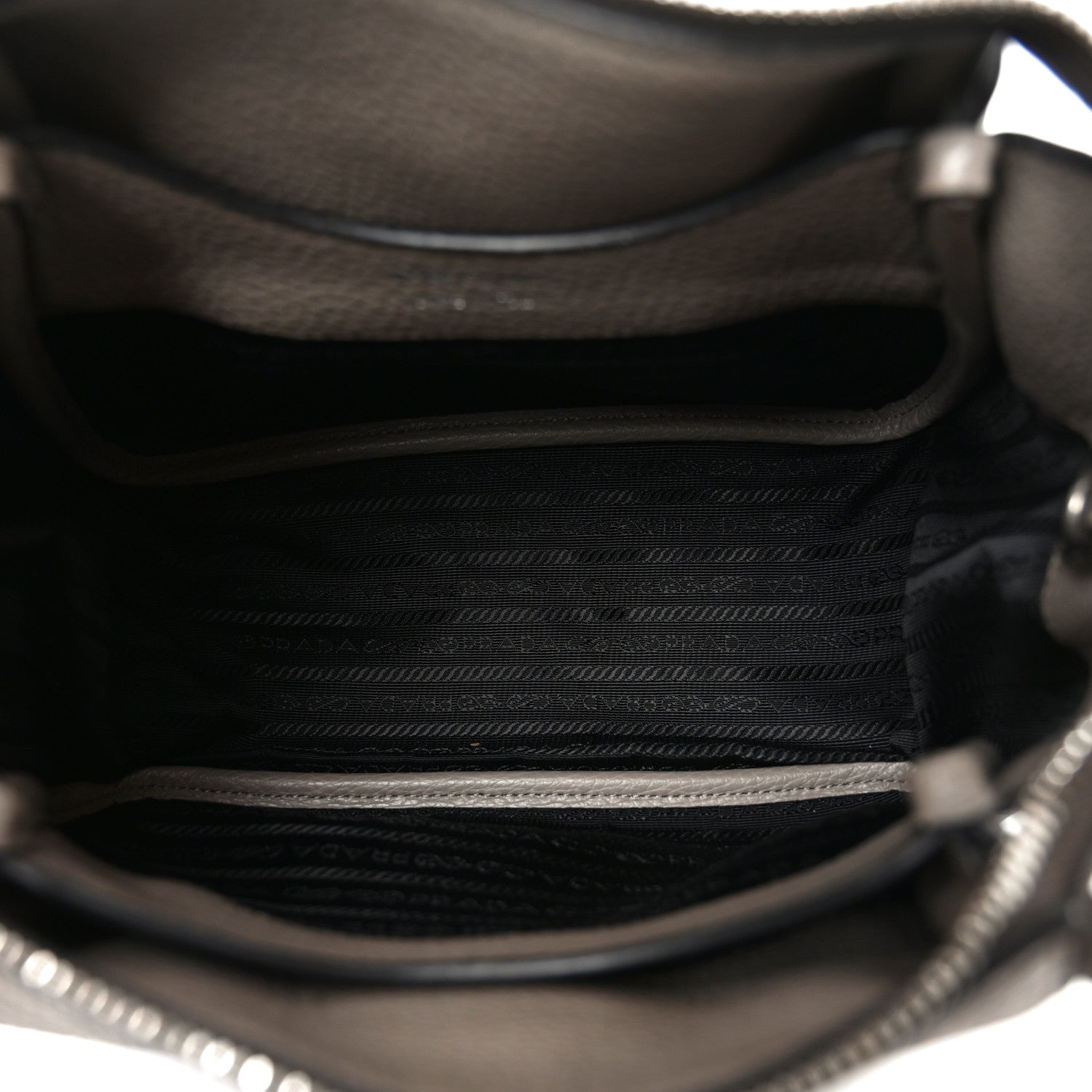 Vitello Daino Soft Small Zippered Top Handle Bag Argilla