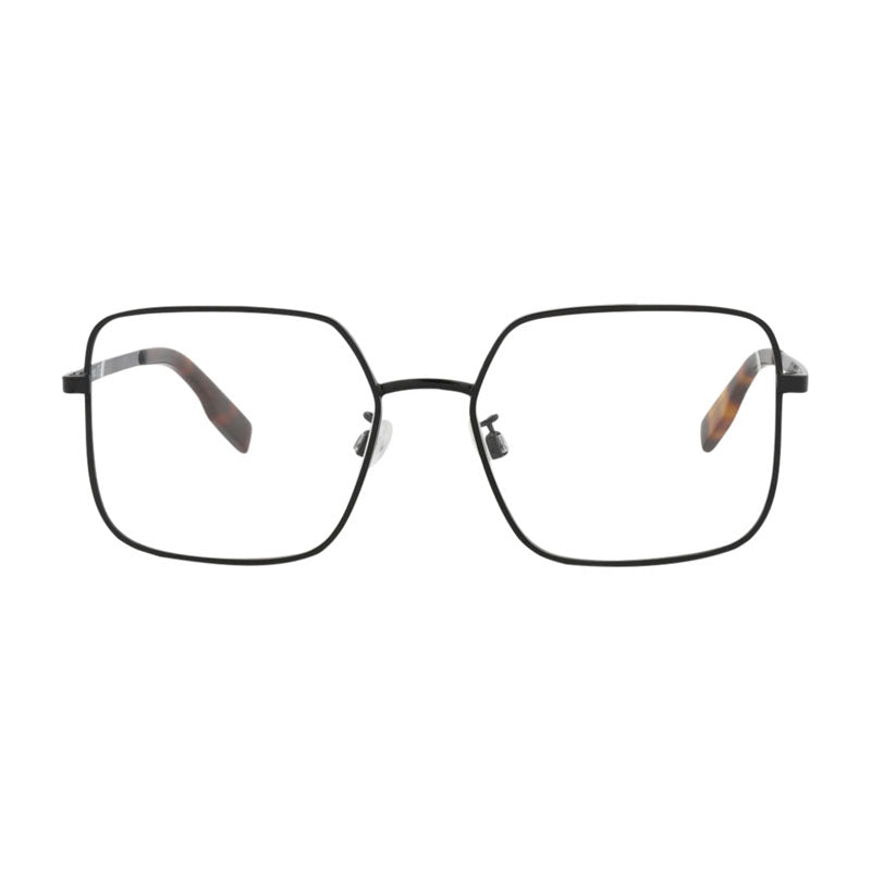 Alexander McQueen Eyeglasses Square Full Rim, Black Frame and Clear Demo Lens Lens MQ0318O002
