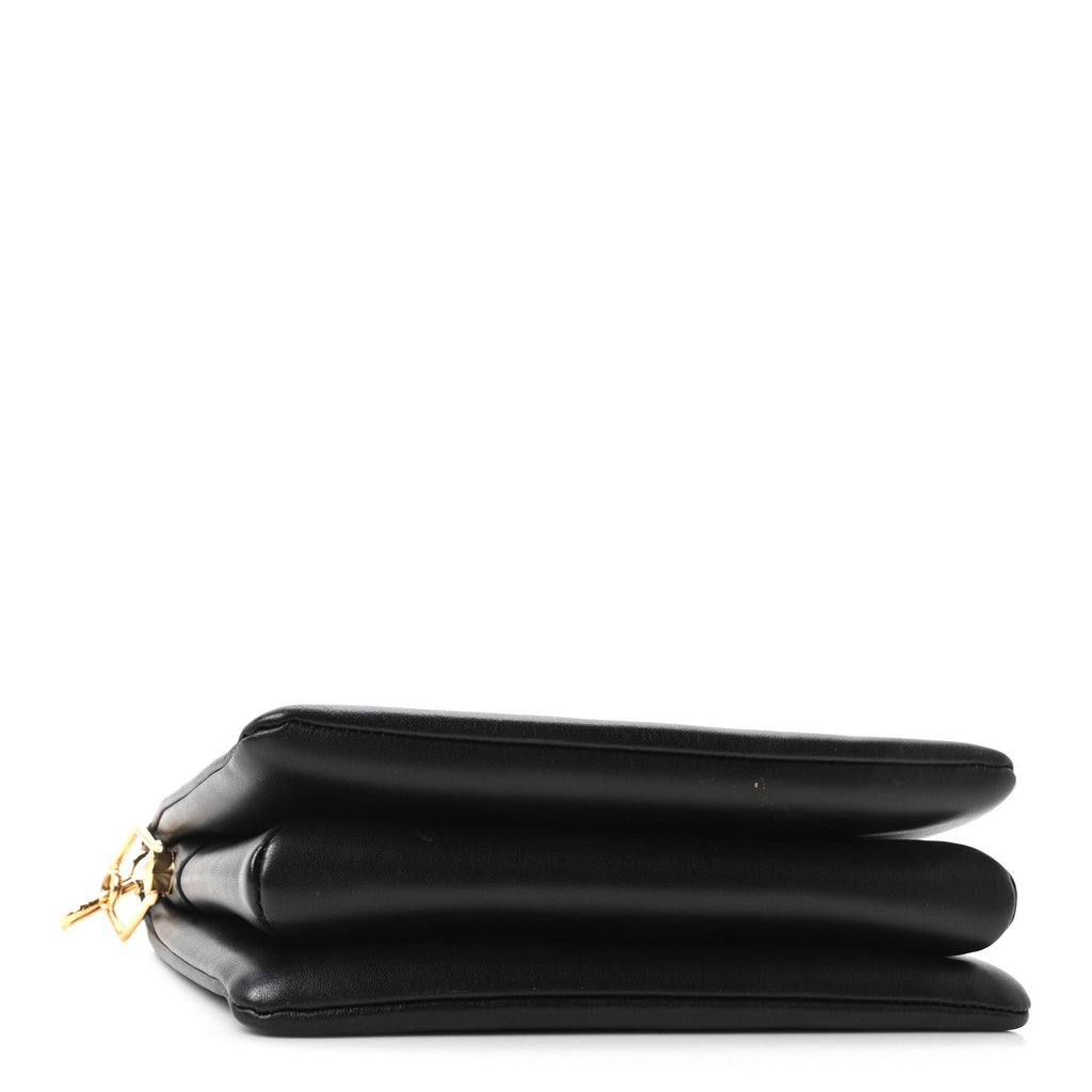Lambskin Embossed Monogram Coussin PM Black