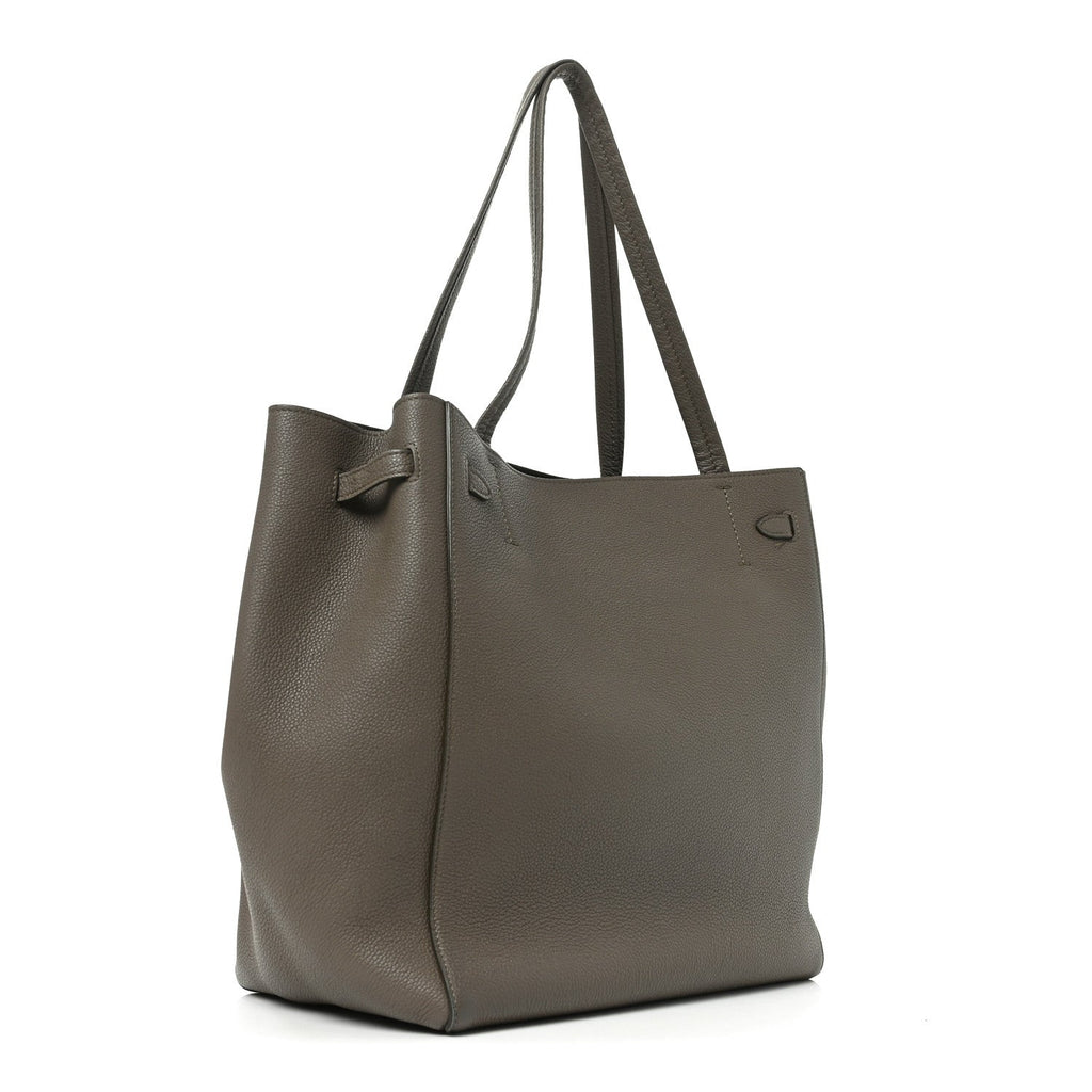 Soft Grained Calfskin Small Belt Cabas Phantom Taupe