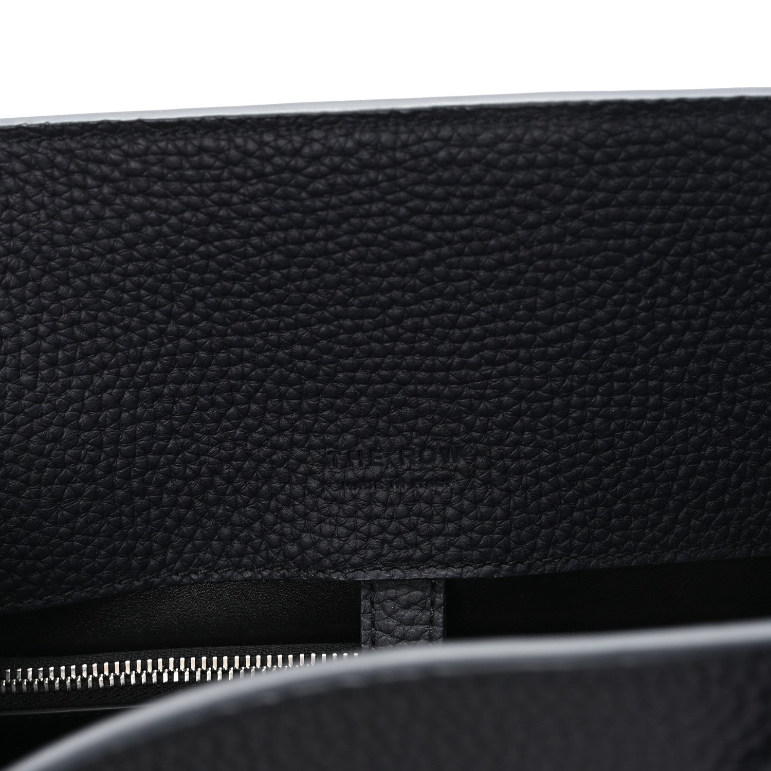 Matte Grained Calfskin Margaux Shoulder 12 Marine