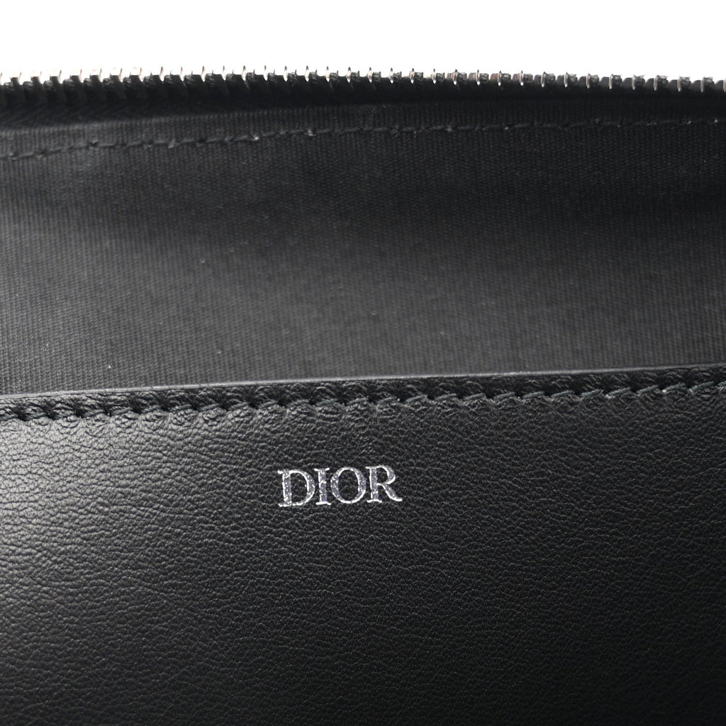 Oblique A4 Flat Pouch Clutch Blue