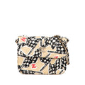Chanel Matelasse Checker Flag Coco Mark Cotton Leather Shoulder Bag