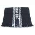 Dior Logo Oblique Wool Silk Scarf