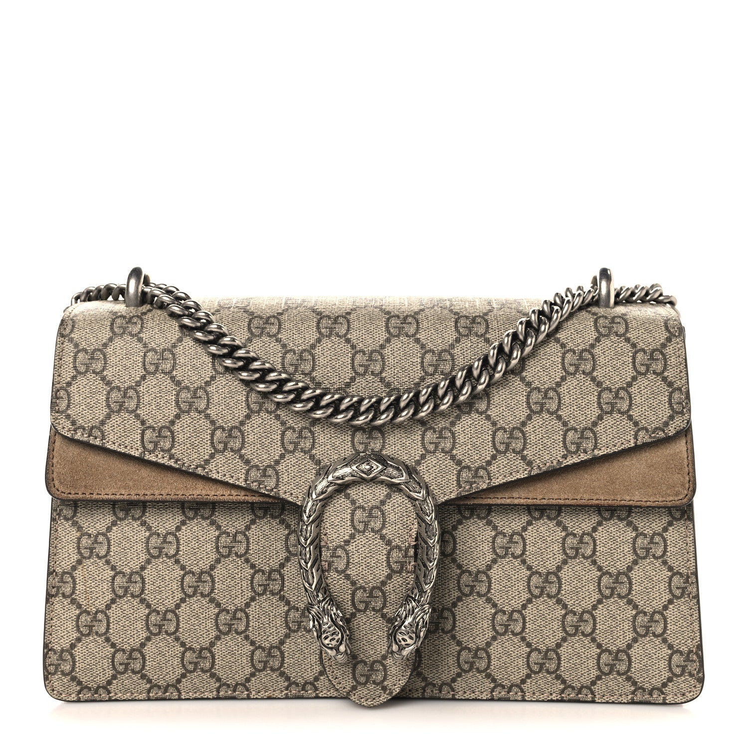 GG Supreme Monogram Small Dionysus Shoulder Bag Taupe