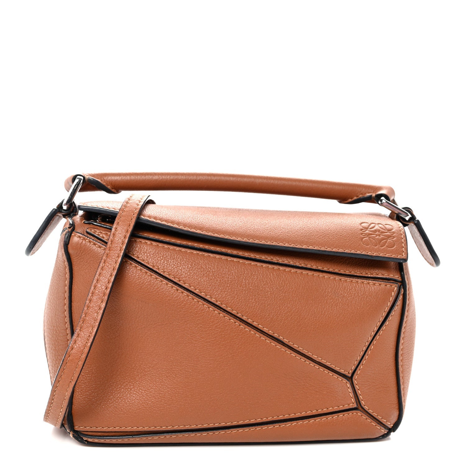 Calfskin Mini Puzzle Bag Tan