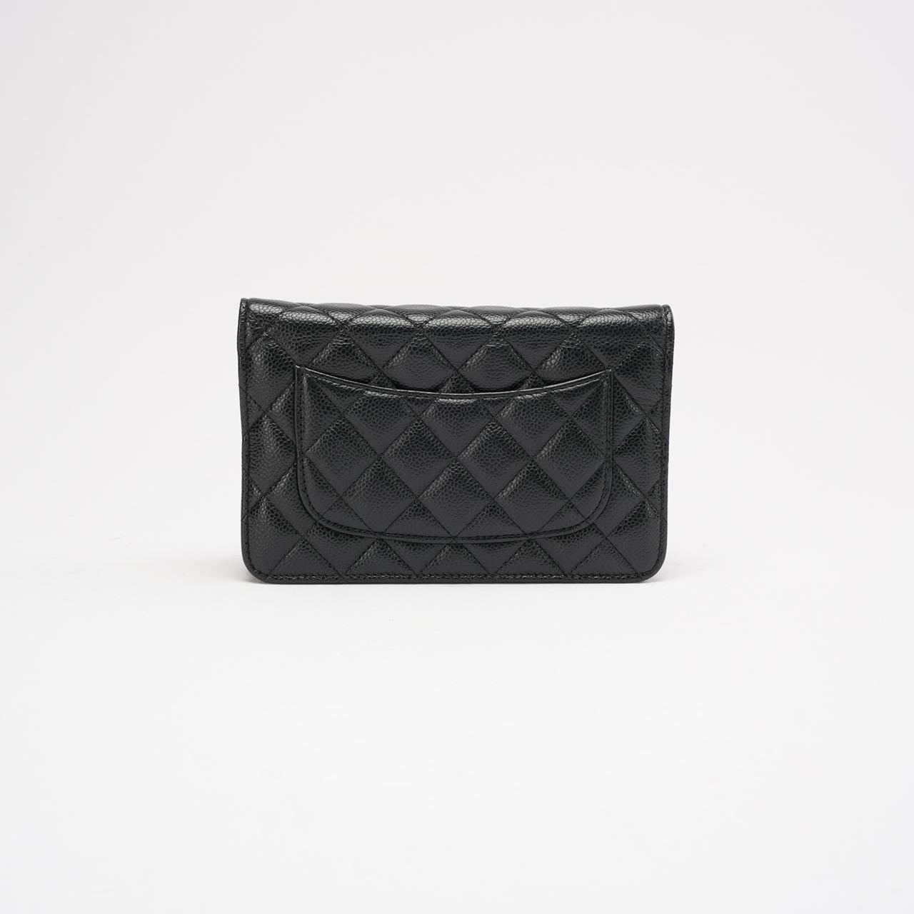 Chanel Black Classic Wallet on Chain (WOC) Caviar 2018