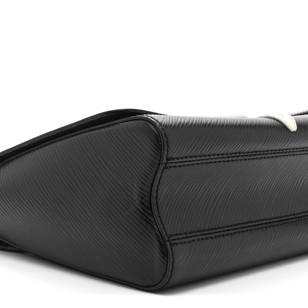 Epi Monogram Twist Shoulder Bag MM Black