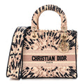 Canvas Embroidered Medium Tie And Dior Lady D-Lite Multicolor