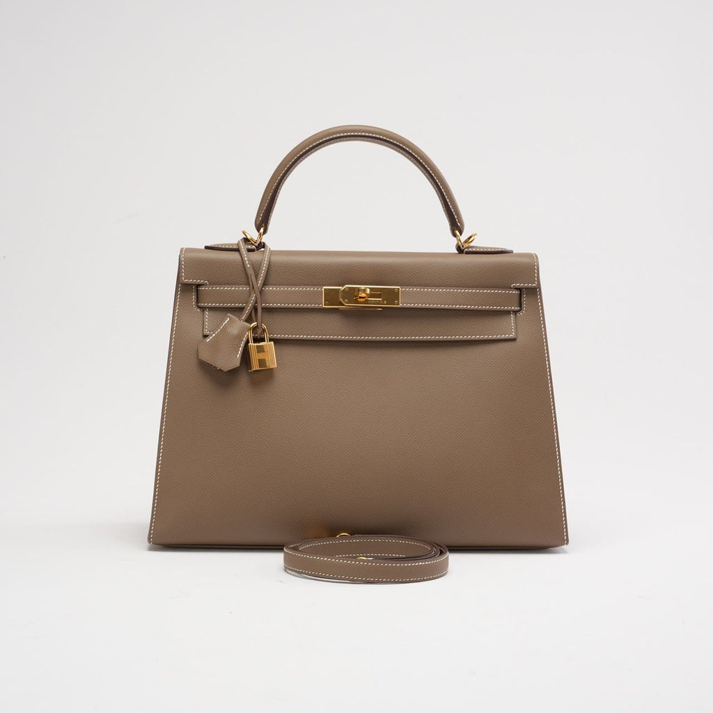 Hermes Kelly 32 Sellier Epsom Etoupe 2018