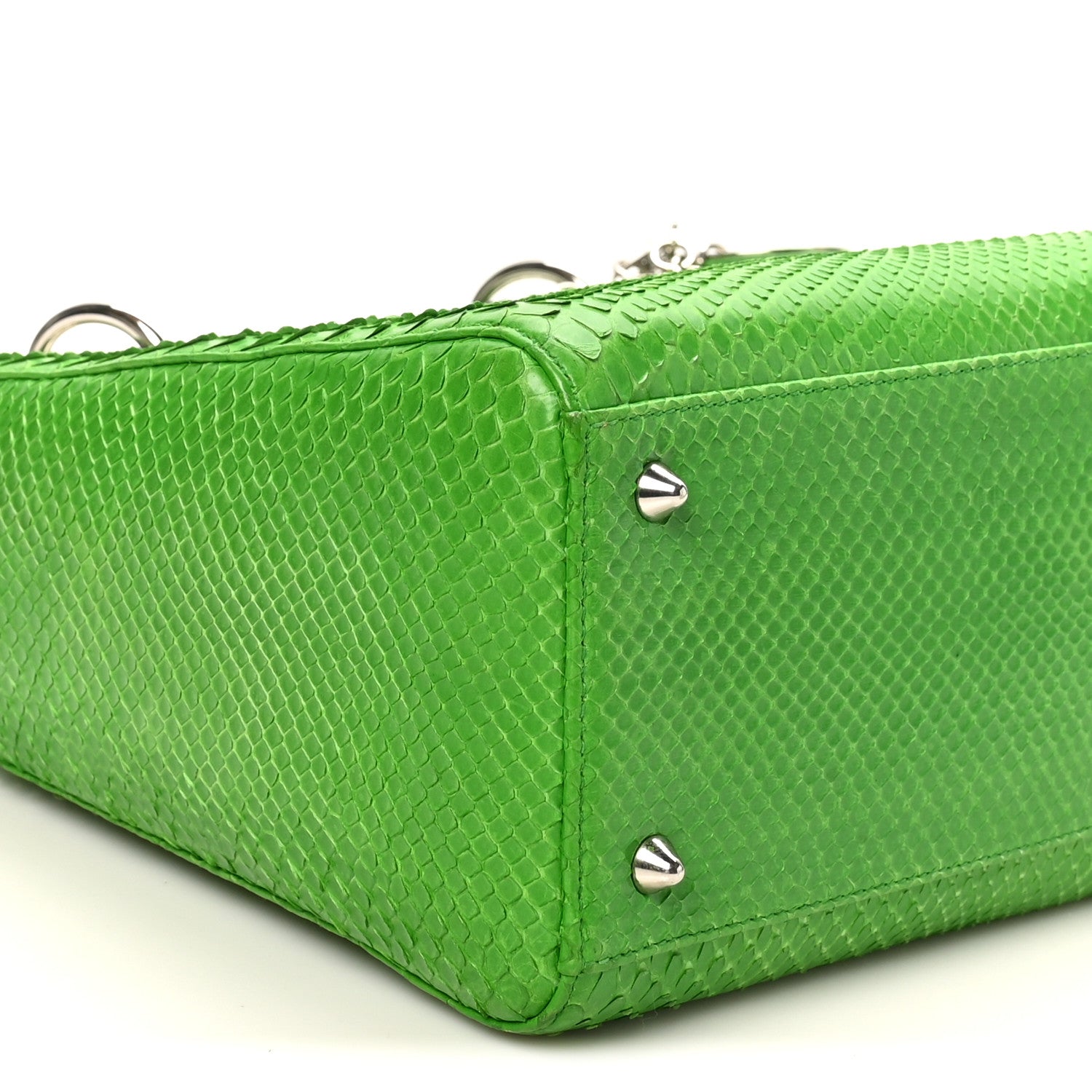 Snakeskin Medium Lady Dior Green