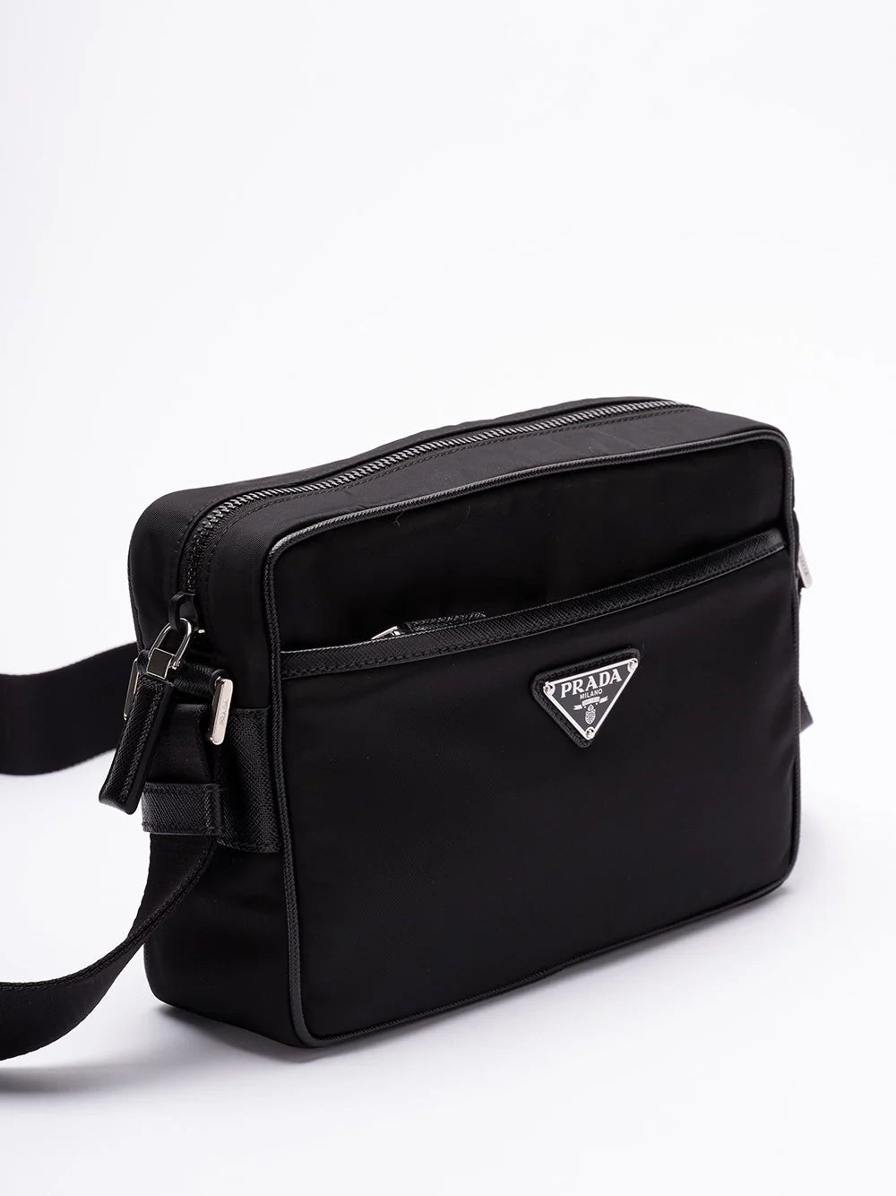 Prada Men Re-Nylon And Saffiano Leather Shoulder Bag