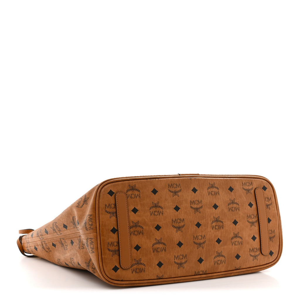 Visetos Medium Liz Reversible Shopper Tote Cognac