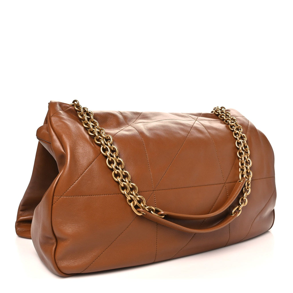 Lambskin Matelasse Monogram Large Jamie 4.3 Light Fox