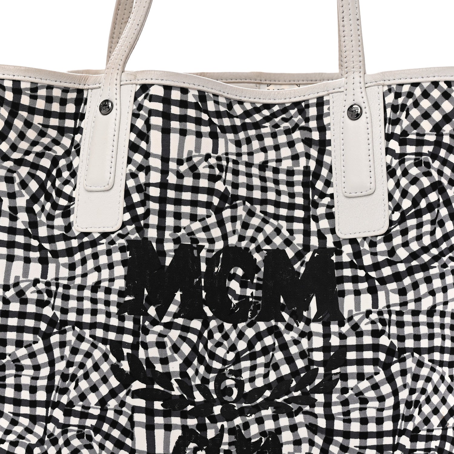 Visetos Medium Liz Reversible Shopper Tote White