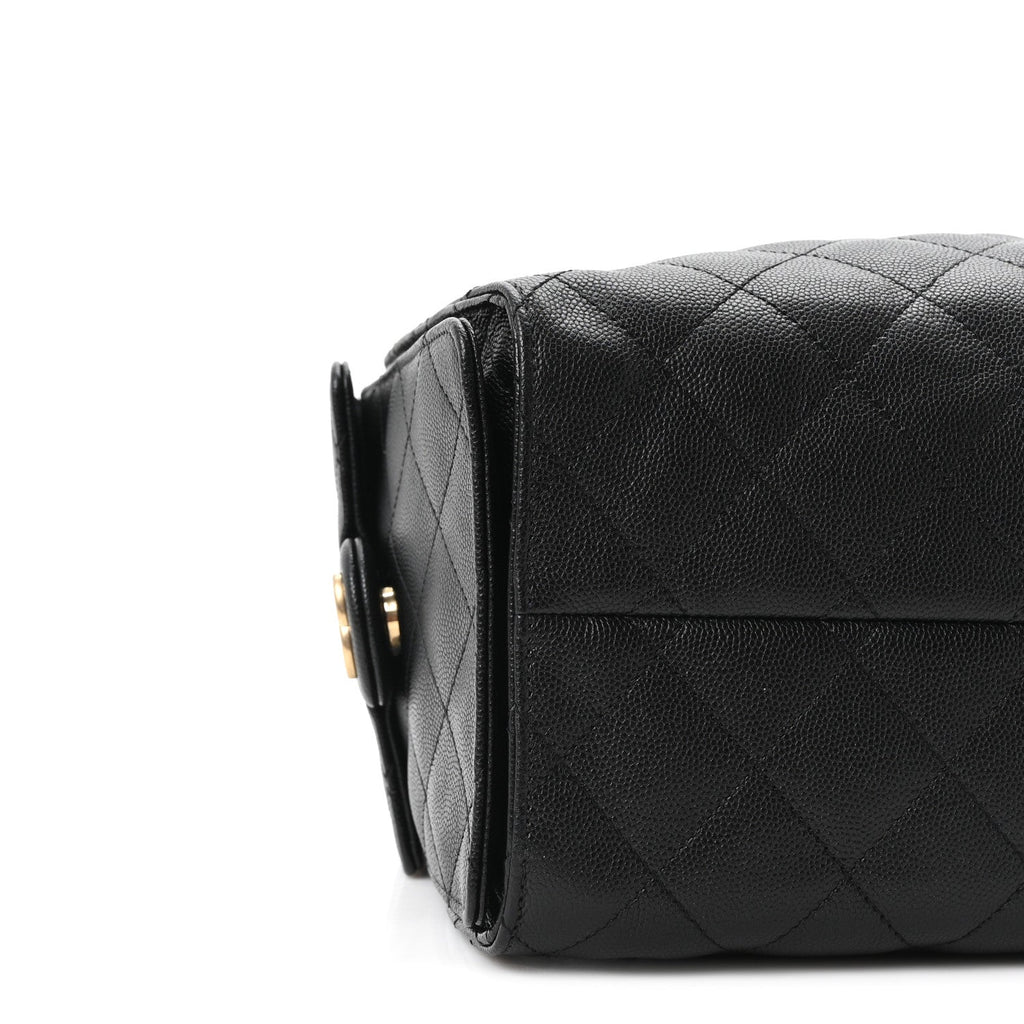Caviar Quilted Small Chanel 25 Handbag Black
