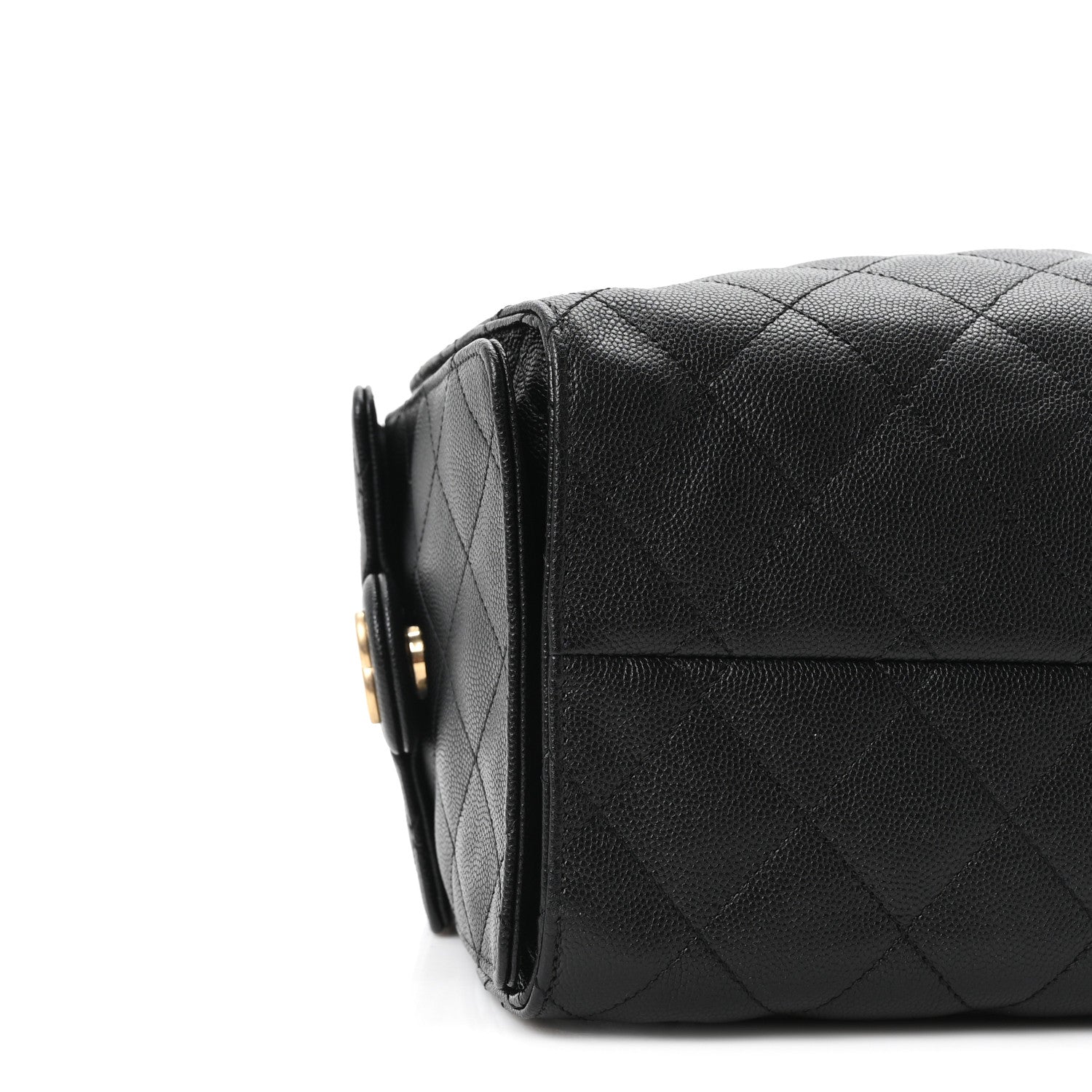 Caviar Quilted Small Chanel 25 Handbag Black Black