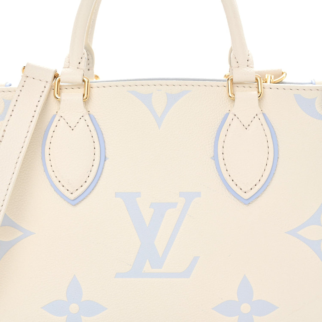 Empreinte Monogram Giant Onthego PM Latte Candy Blue