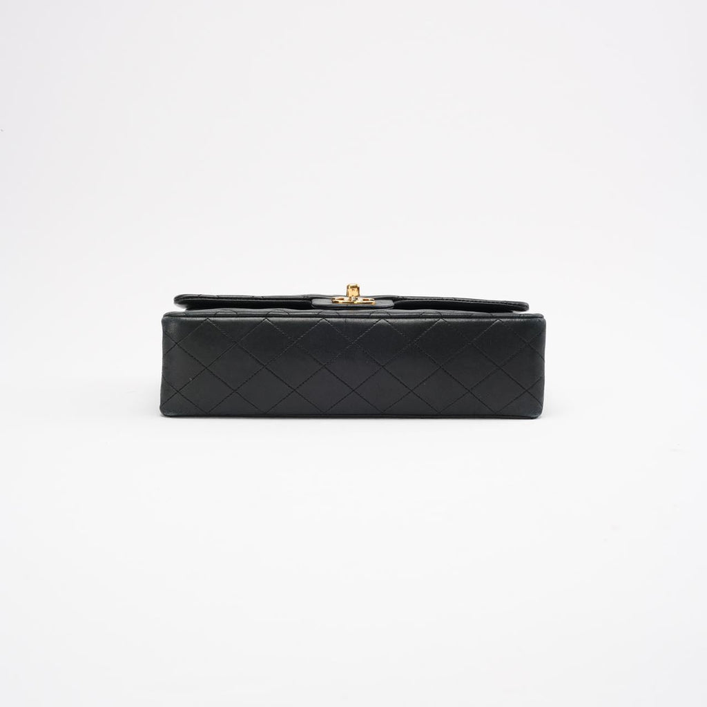 Chanel Vintage Black Classic Double Flap Bag 1991