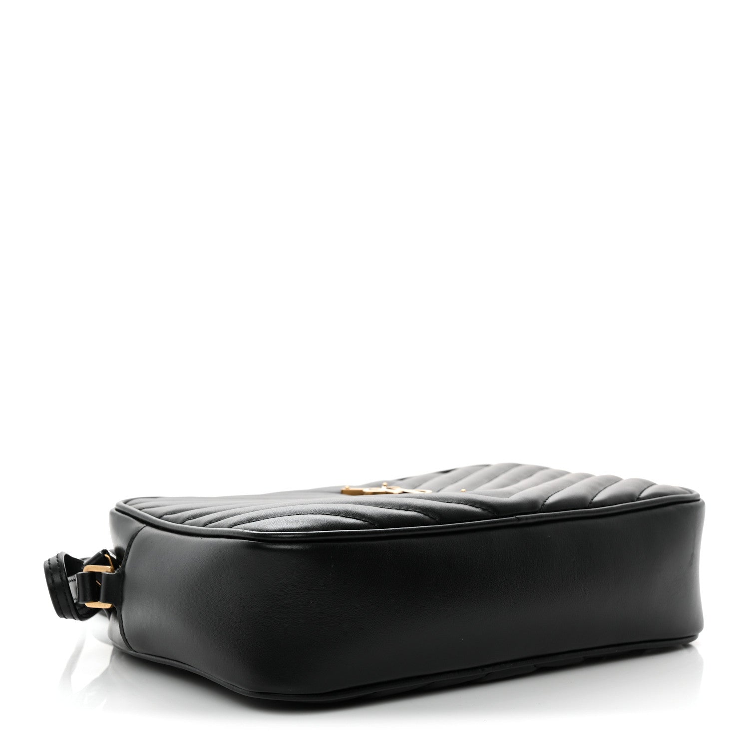 Calfskin Matelasse Monogram Lou Camera Bag Black