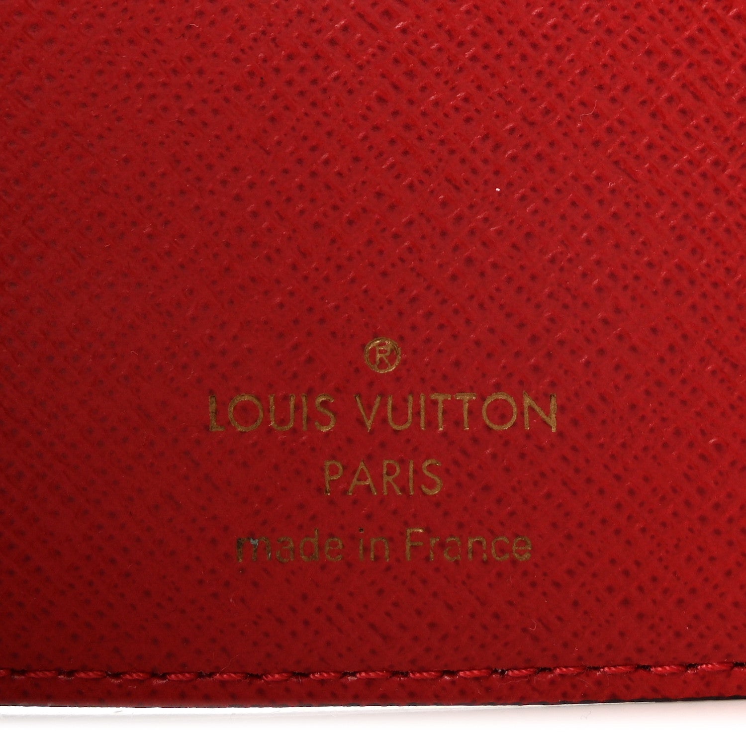 Damier Ebene Victorine Wallet Red