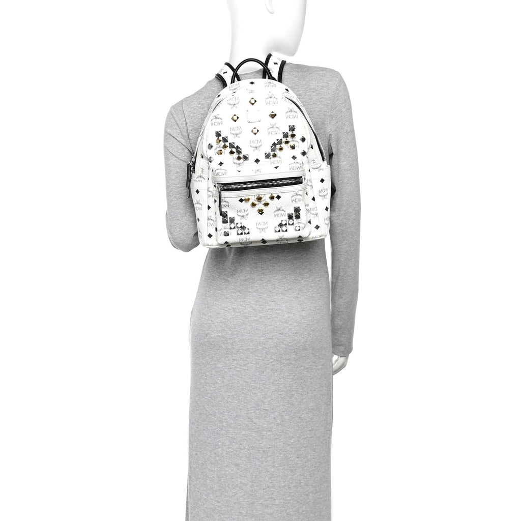 Visetos Studded Small Stark M Backpack White