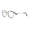 Fendi Eyeglasses Round Full Rim, Havana/Gold Frame and Clear Demo Lens Lens FE50052U032