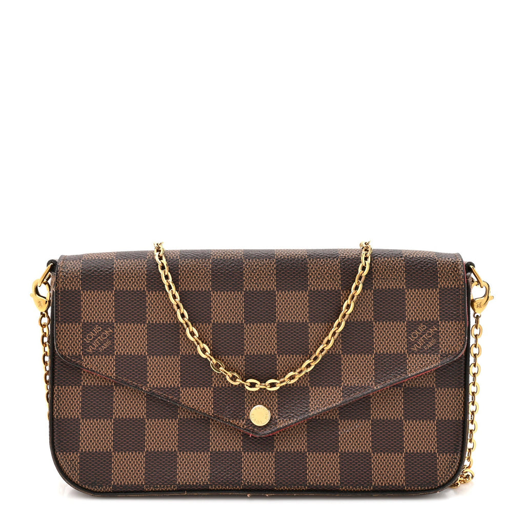 Damier Ebene Pochette Felicie Chain Wallet
