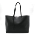 Calfskin Large Shopping Tote Black