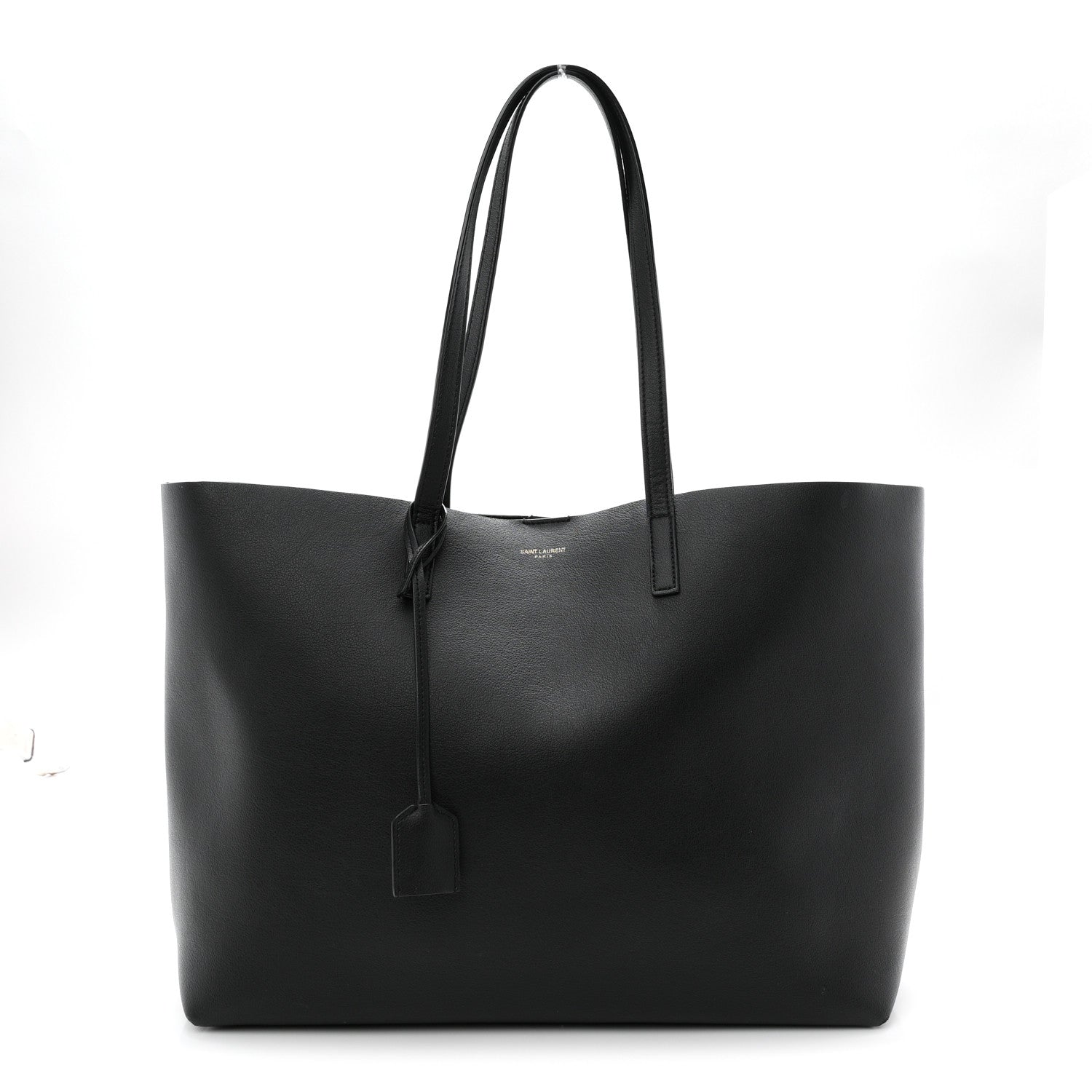 Calfskin Large Shopping Tote Black