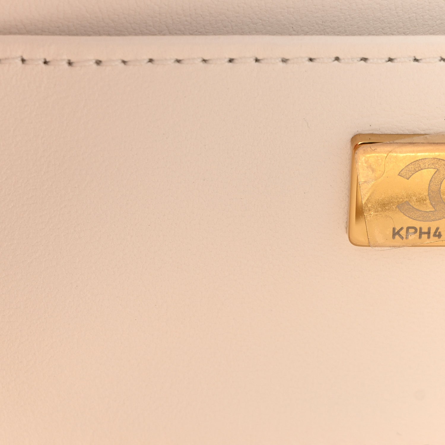 Lambskin Quilted Coco Click Bag White