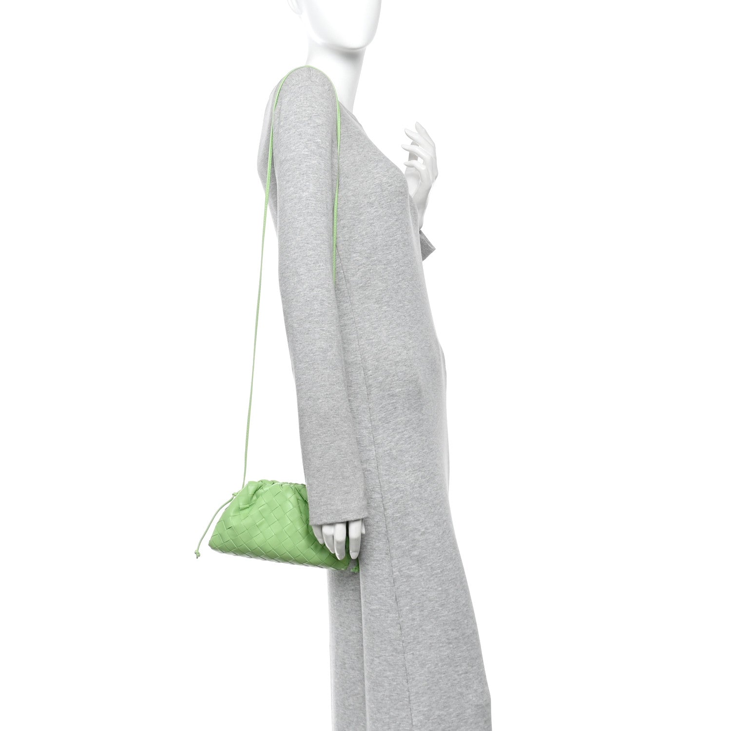 Nappa Intrecciato The Mini Pouch Pistachio