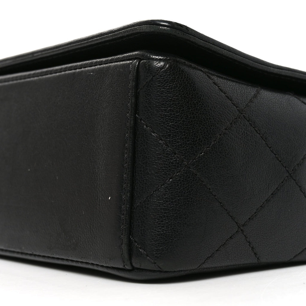 Sheepskin Quilted Vintage Mademoiselle Flap Black