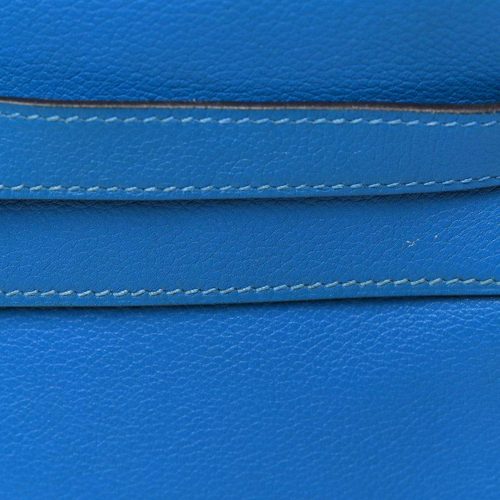 Evercolor Kelly Retourne 32 Bleu Zanzibar