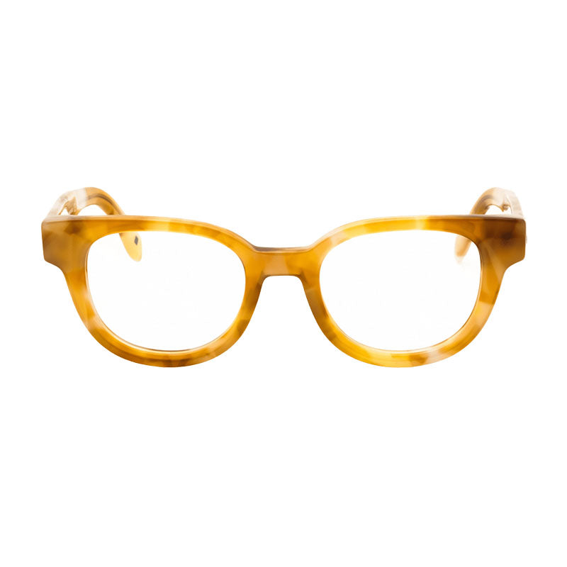 Palm Angels Eyeglasses Round Full Rim, Light Pink Frame and Clear Demo Lenses Lens PERJ01BSTYLE1B3B00