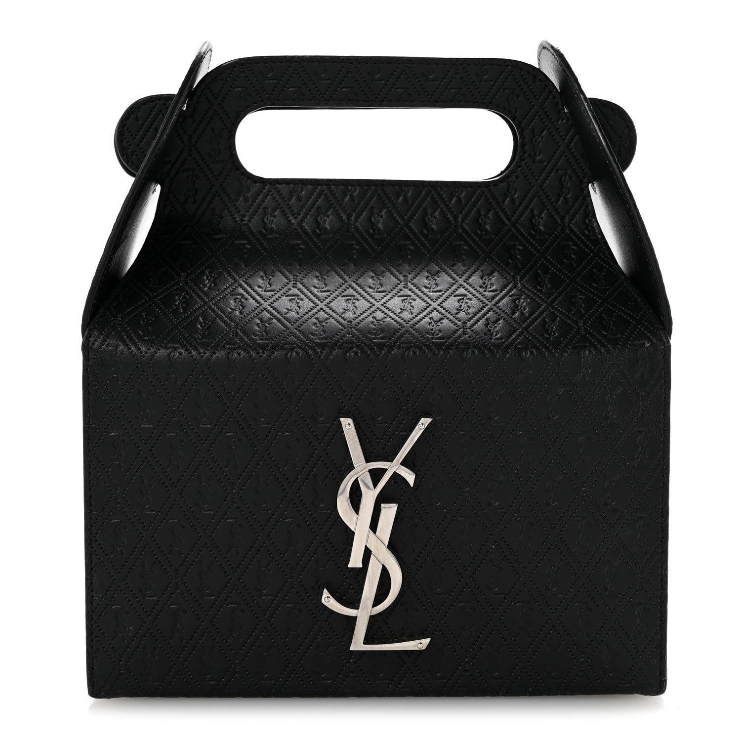 Calfskin Monogram Take Away Box Black