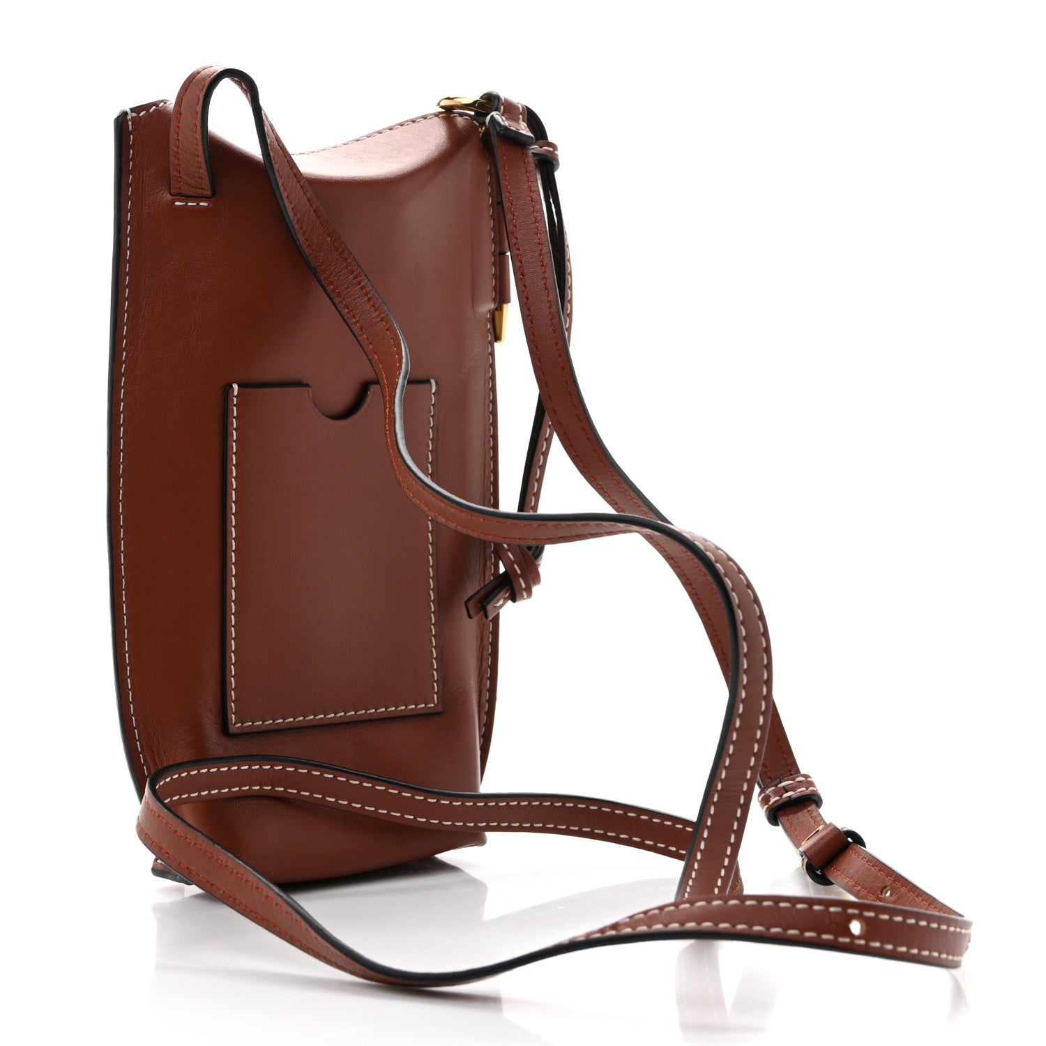 Smooth Calfskin Gate Pocket Rust