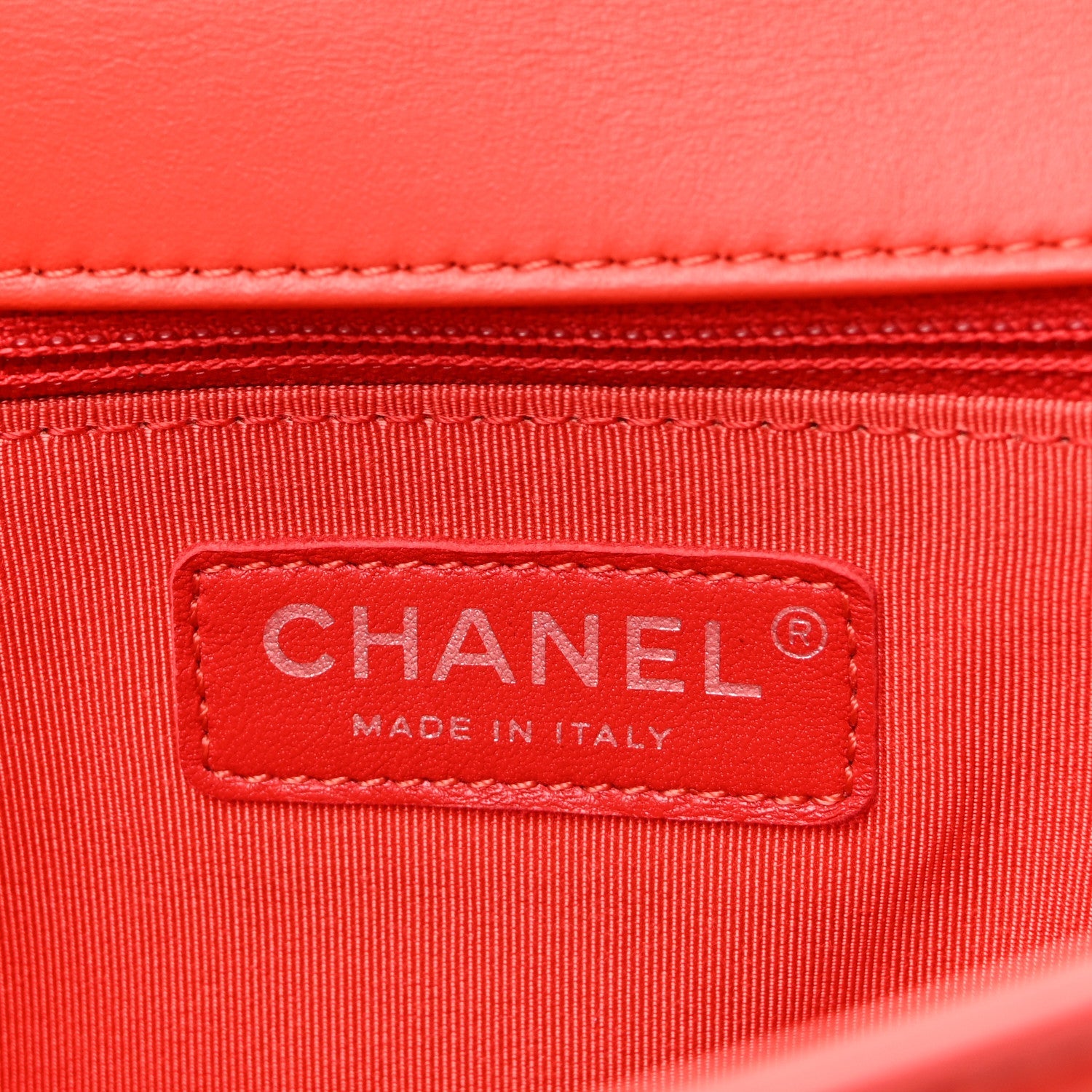 Calfskin Stitched Small Ring My Bag Flap Crossbody Red