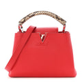 Taurillon Snakeskin Capucines BB Rubis