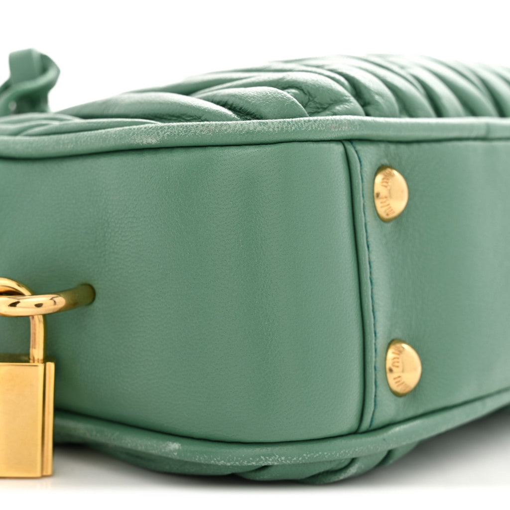 Nappa Matelasse Small Arcadie Green