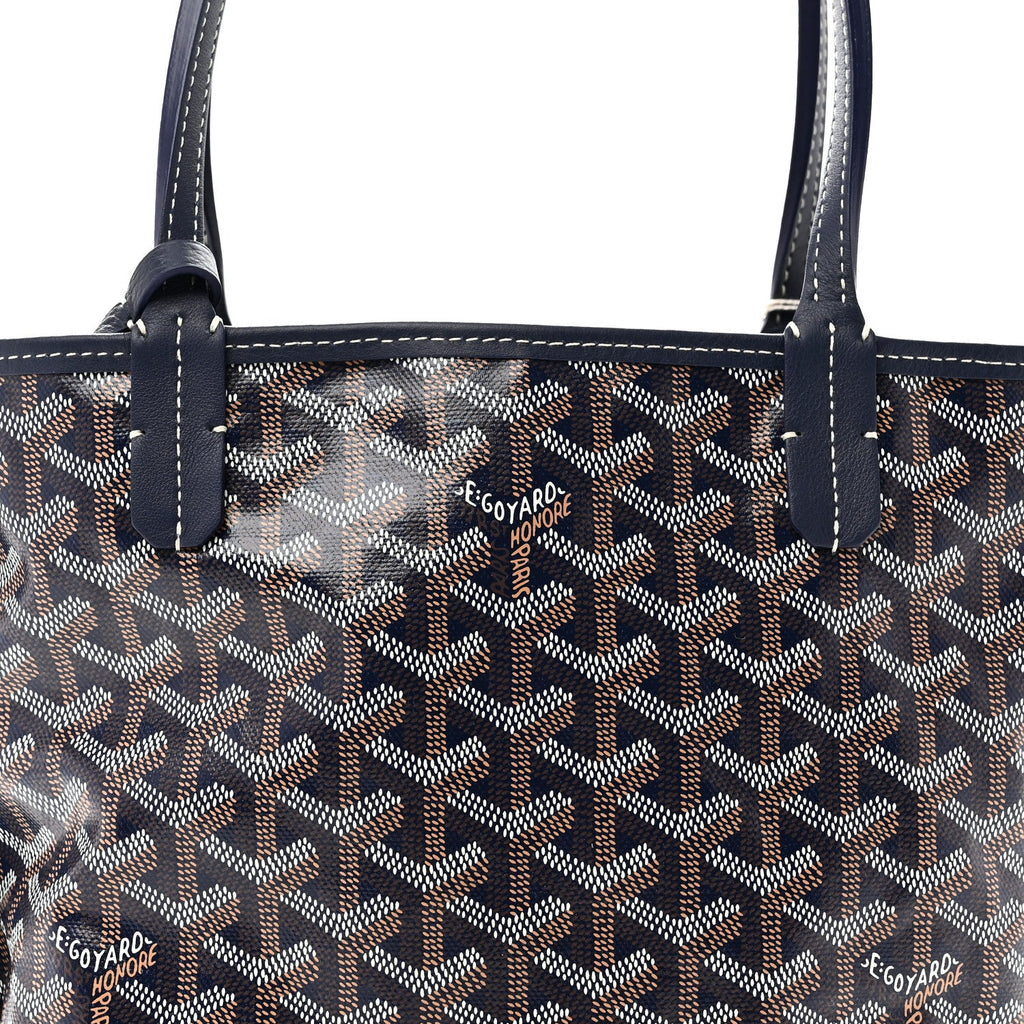Goyardine Reversible Mini Anjou Navy