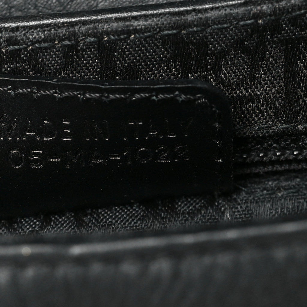 Canvas Calfskin Monogram Street Chic Columbus Ave Shoulder Bag Black